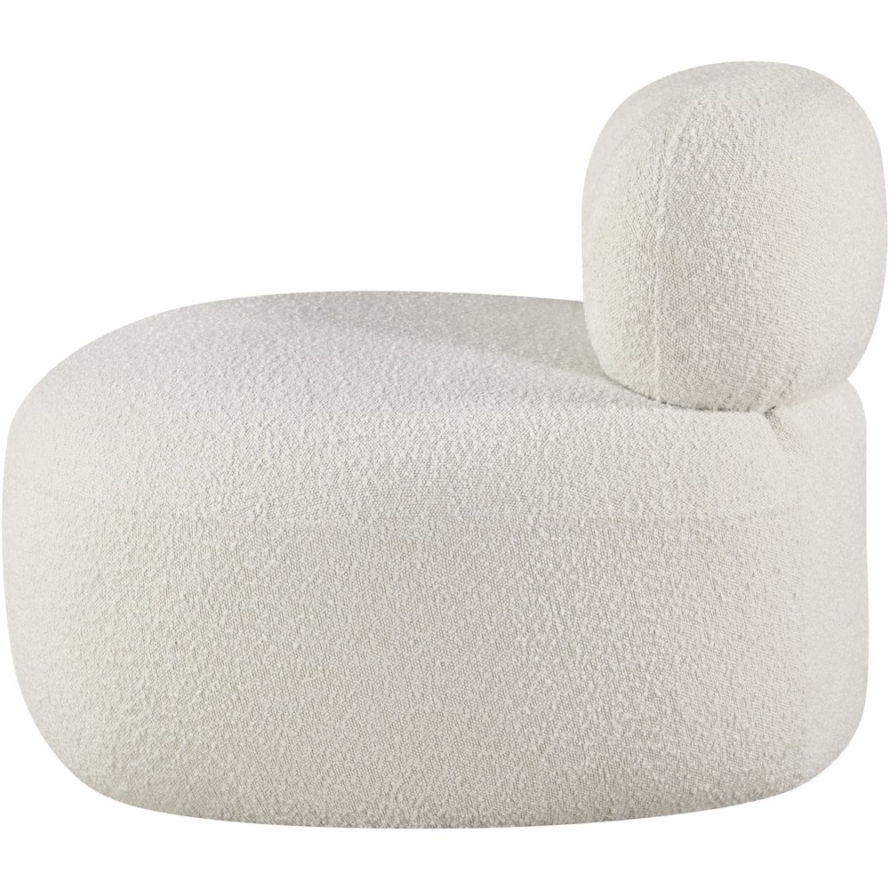 Venti Cream Boucle Fabric Chair. Picture 7