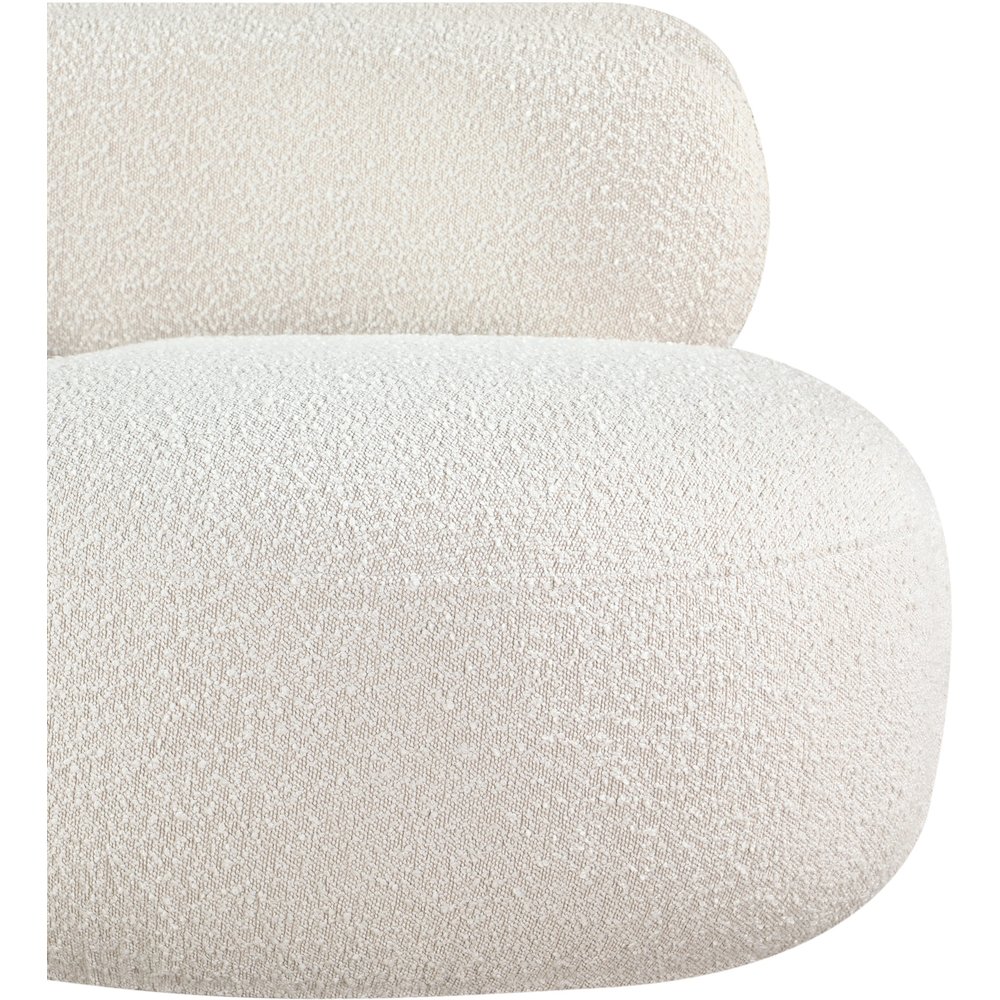 Venti Cream Boucle Fabric Chair. Picture 8