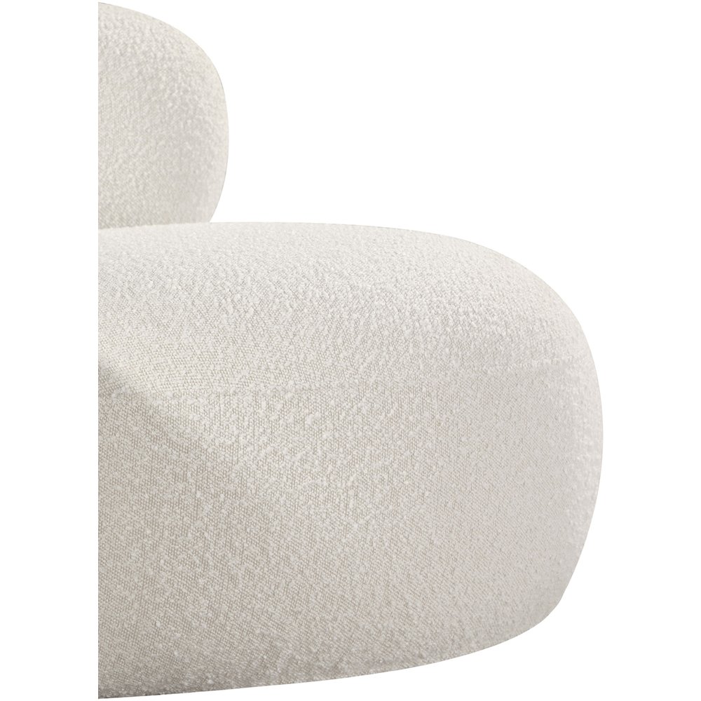 Venti Cream Boucle Fabric Chair. Picture 9