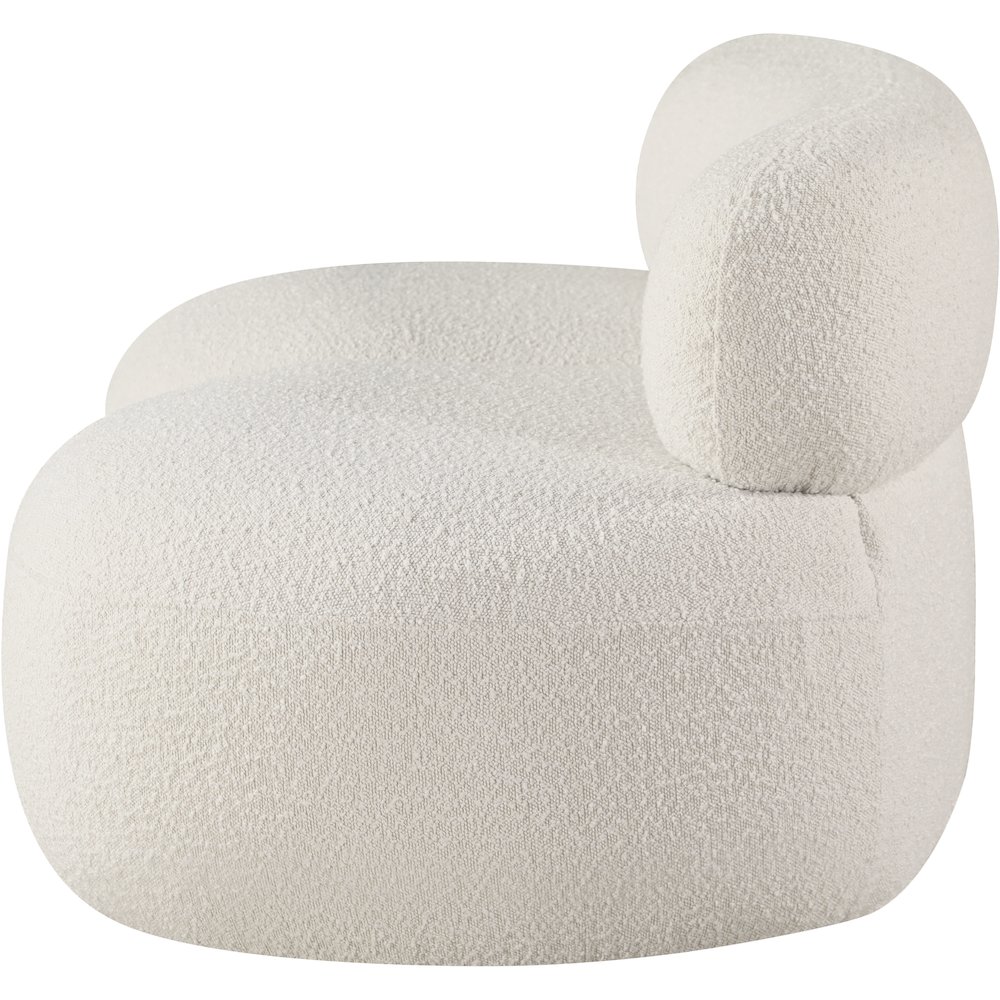 Venti Cream Boucle Fabric Loveseat. Picture 7
