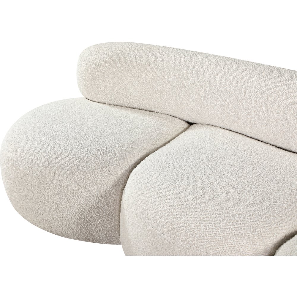 Venti Cream Boucle Fabric Sofa. Picture 10