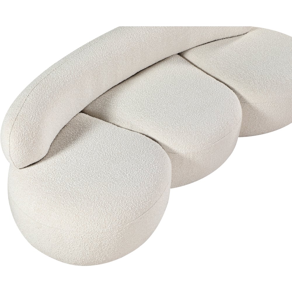 Venti Cream Boucle Fabric Sofa. Picture 13