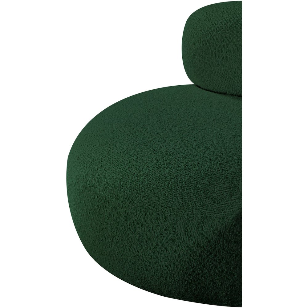 Venti Green Boucle Fabric Chair. Picture 10