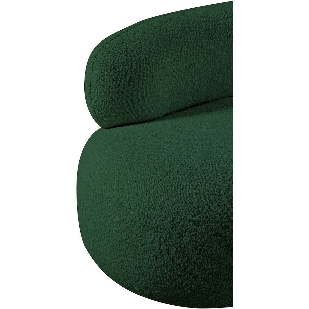 Venti Green Boucle Fabric Chair. Picture 11
