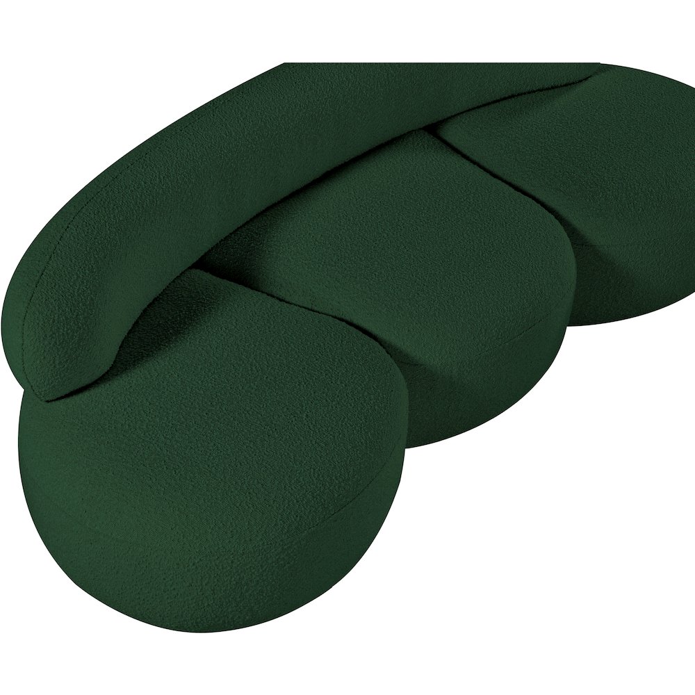 Venti Green Boucle Fabric Chair. Picture 13