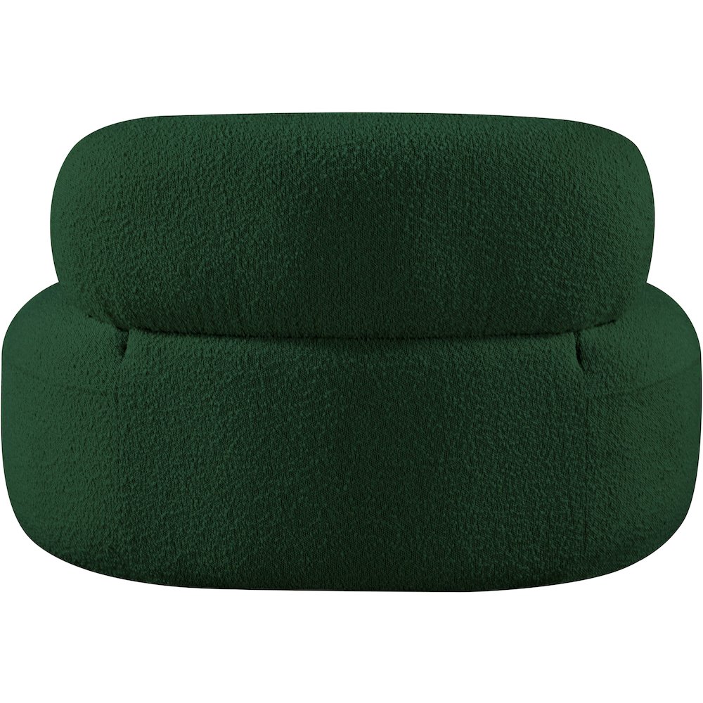 Venti Green Boucle Fabric Chair. Picture 3