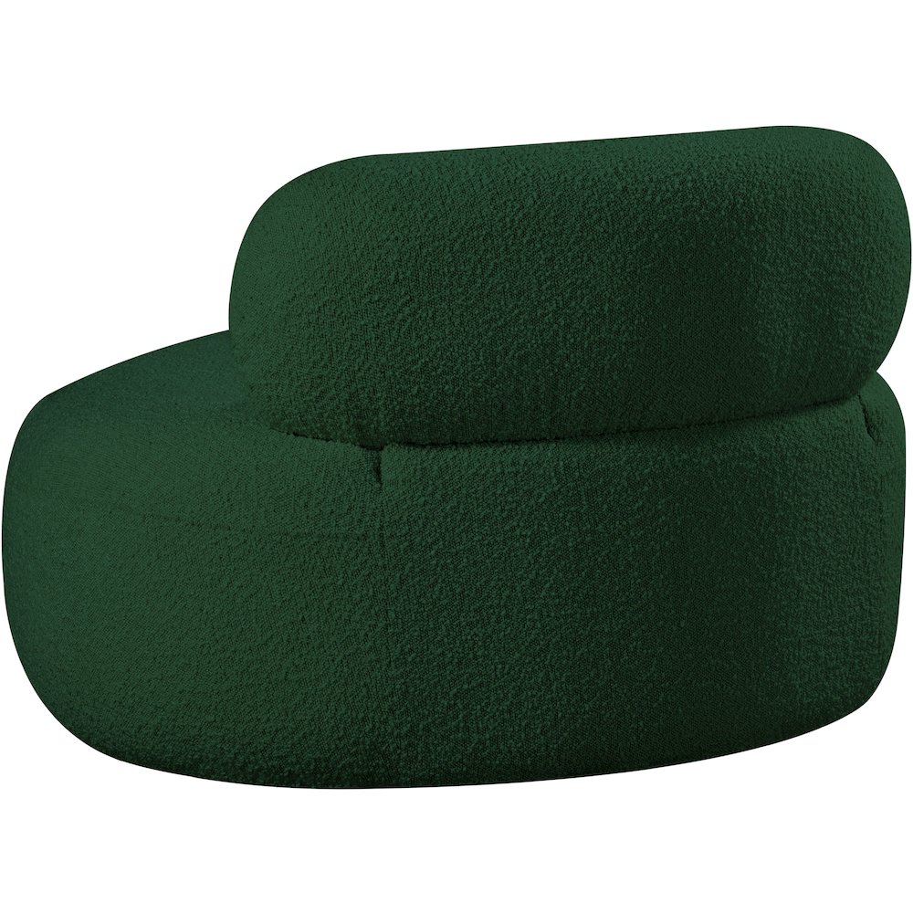 Venti Green Boucle Fabric Chair. Picture 4