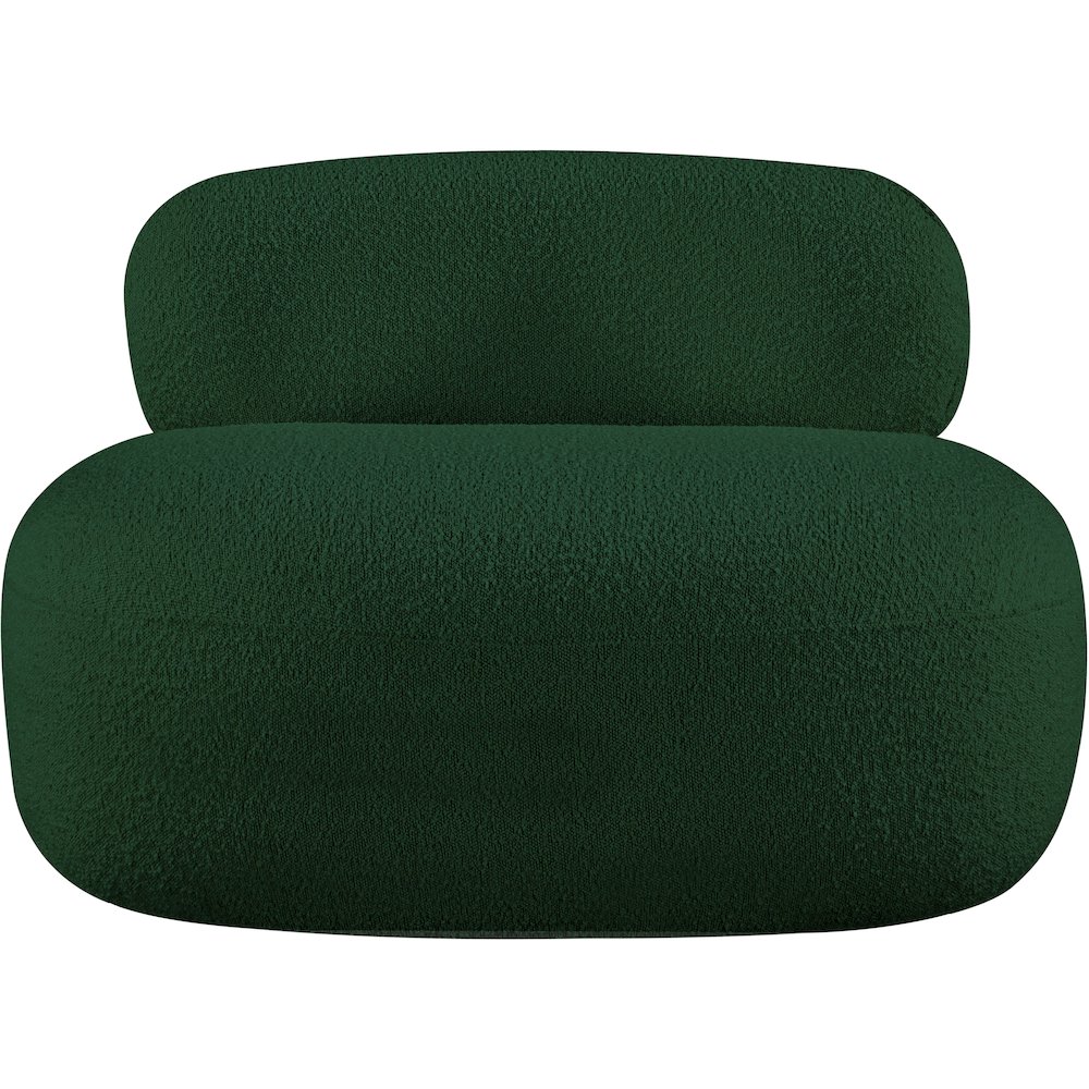 Venti Green Boucle Fabric Chair. Picture 5