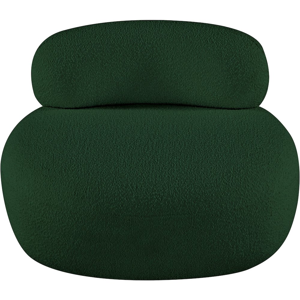 Venti Green Boucle Fabric Chair. Picture 6