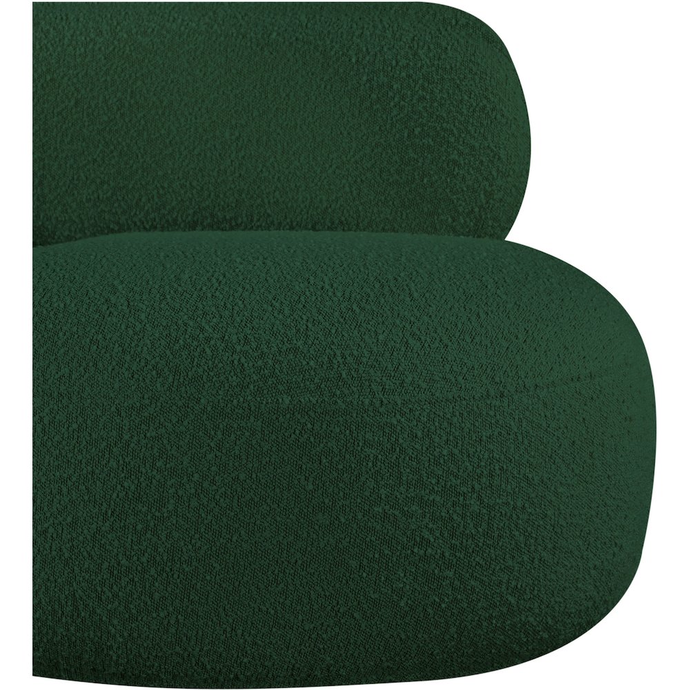 Venti Green Boucle Fabric Chair. Picture 8