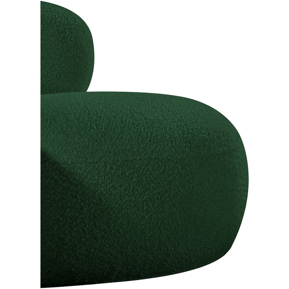 Venti Green Boucle Fabric Chair. Picture 9
