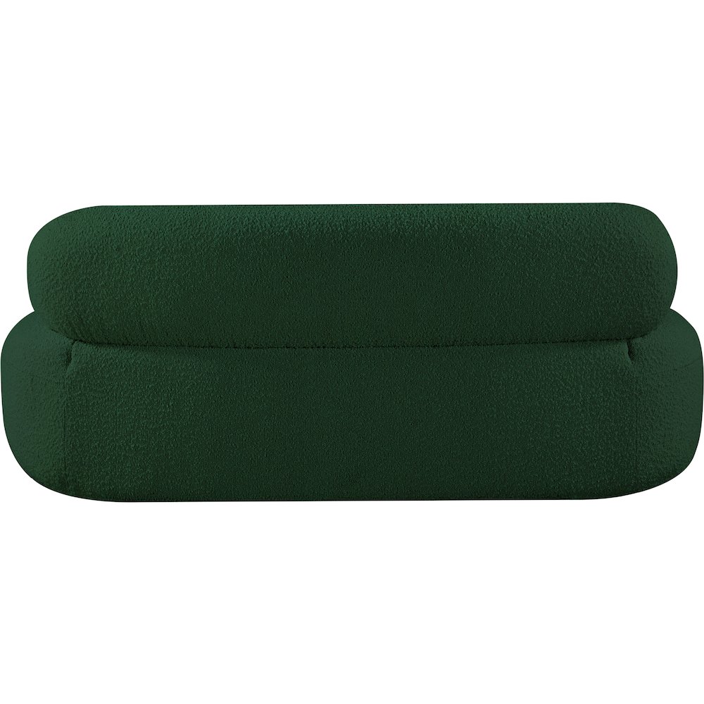Venti Green Boucle Fabric Loveseat. Picture 3