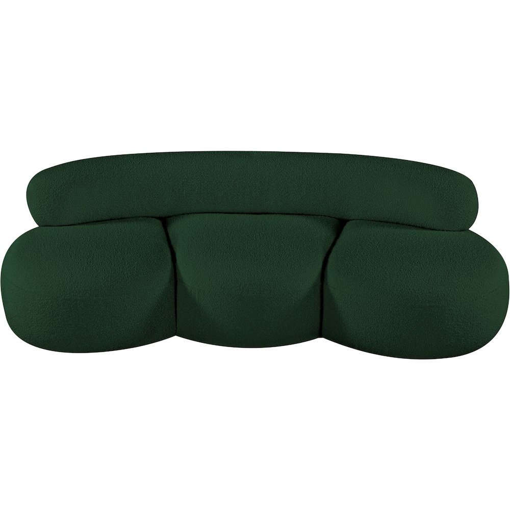 Venti Green Boucle Fabric Sofa. Picture 6