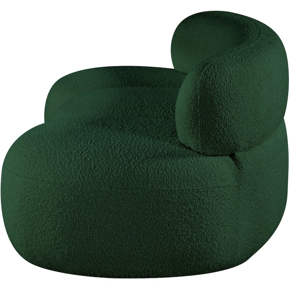 Venti Green Boucle Fabric Sofa. Picture 7