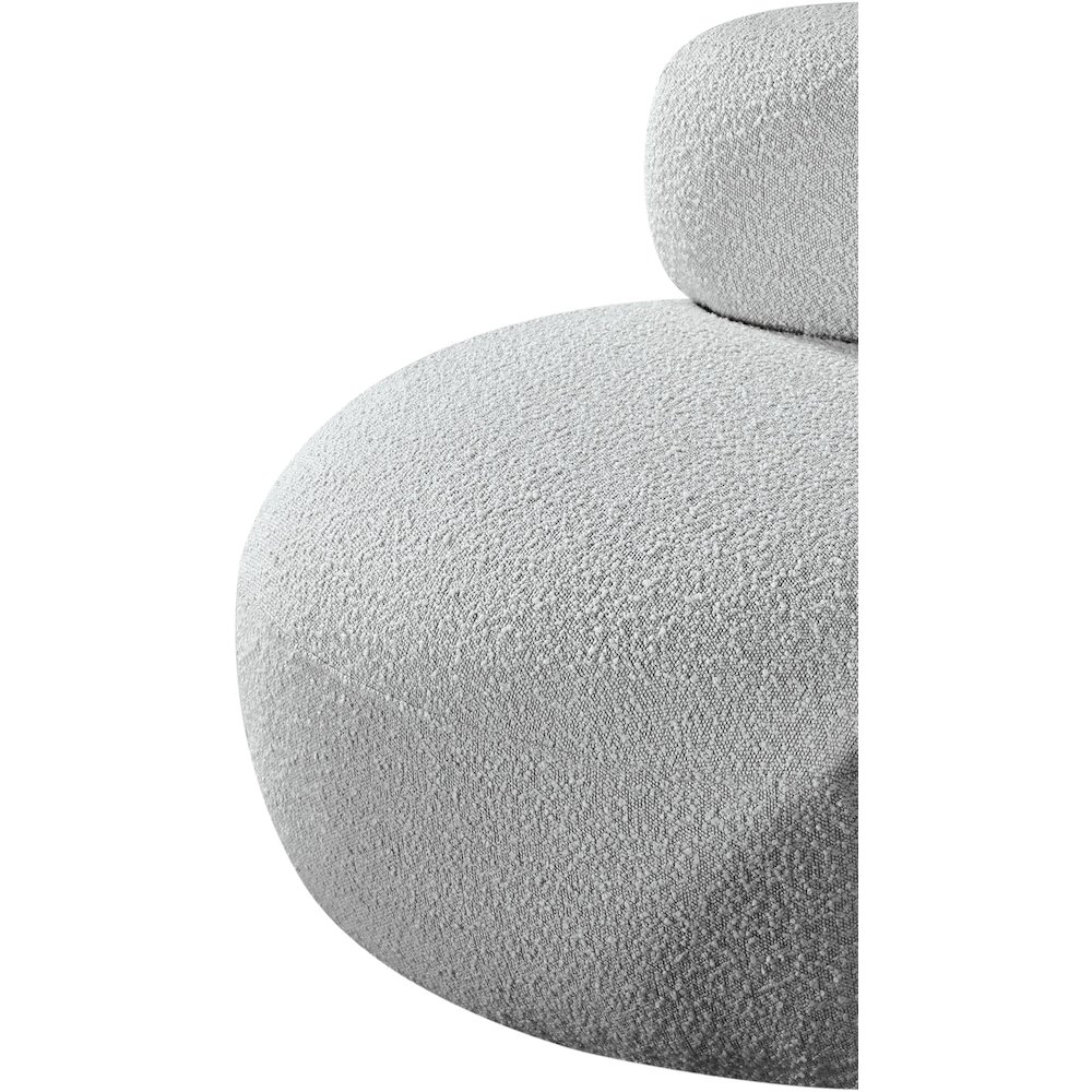 Venti Grey Boucle Fabric Chair. Picture 10