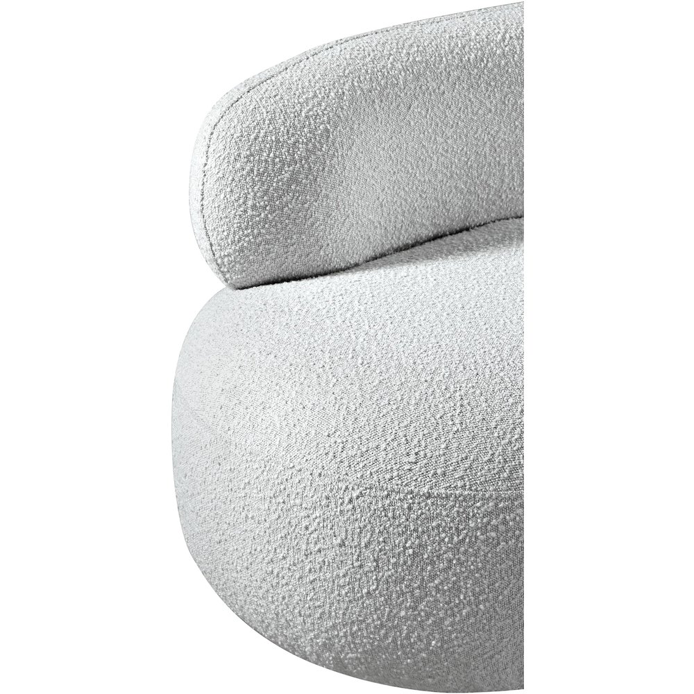 Venti Grey Boucle Fabric Chair. Picture 11