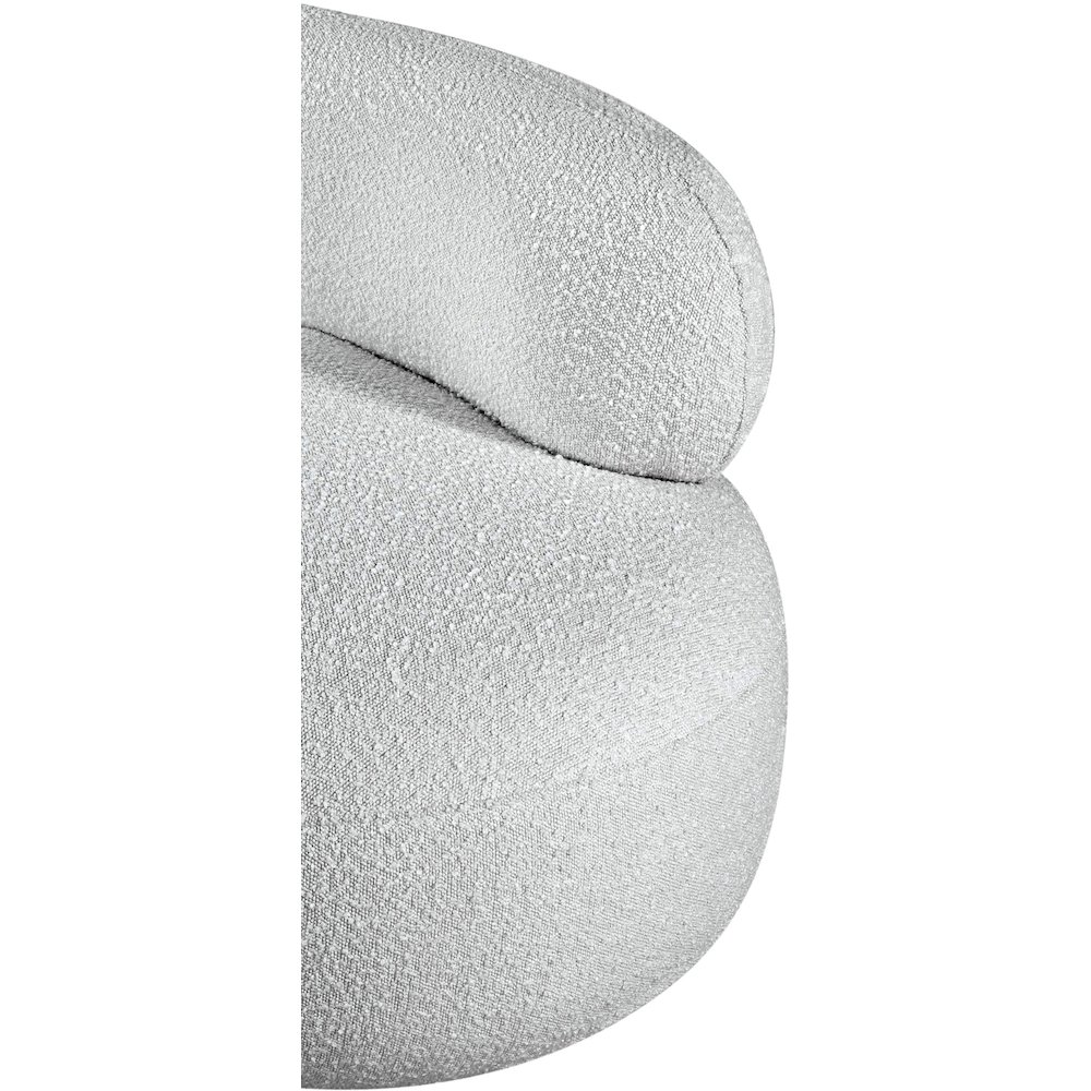 Venti Grey Boucle Fabric Chair. Picture 12