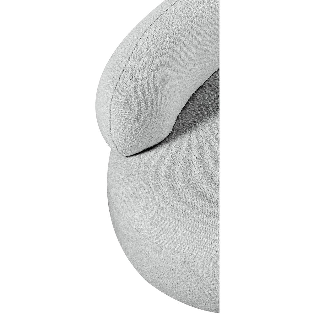 Venti Grey Boucle Fabric Chair. Picture 13