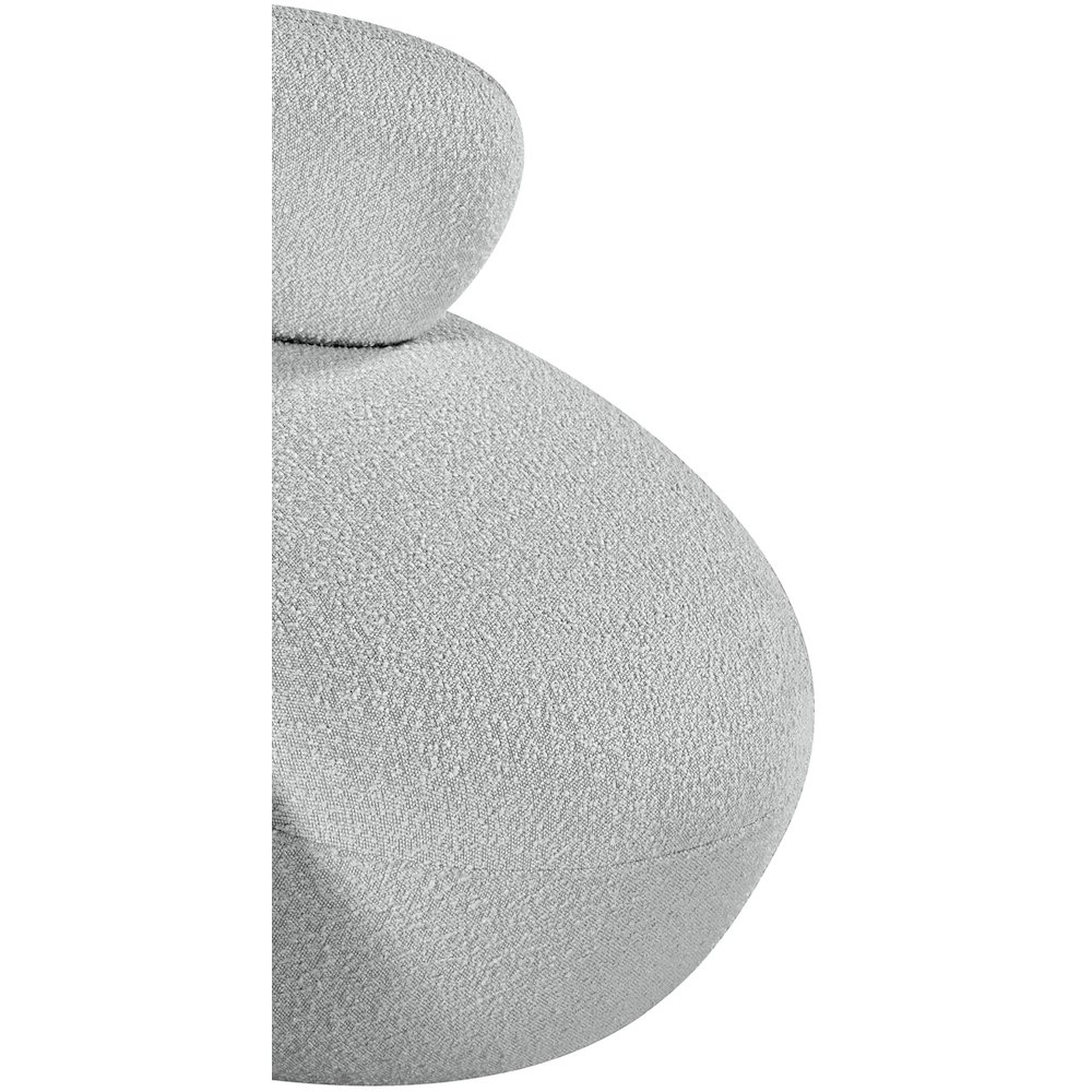 Venti Grey Boucle Fabric Chair. Picture 14