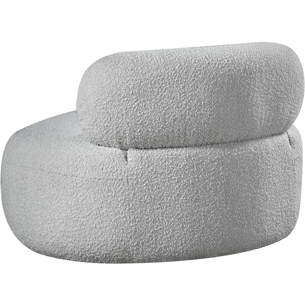 Venti Grey Boucle Fabric Chair. Picture 4