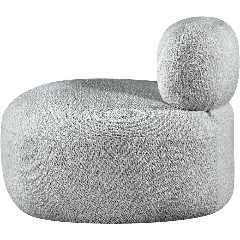 Venti Grey Boucle Fabric Chair. Picture 7