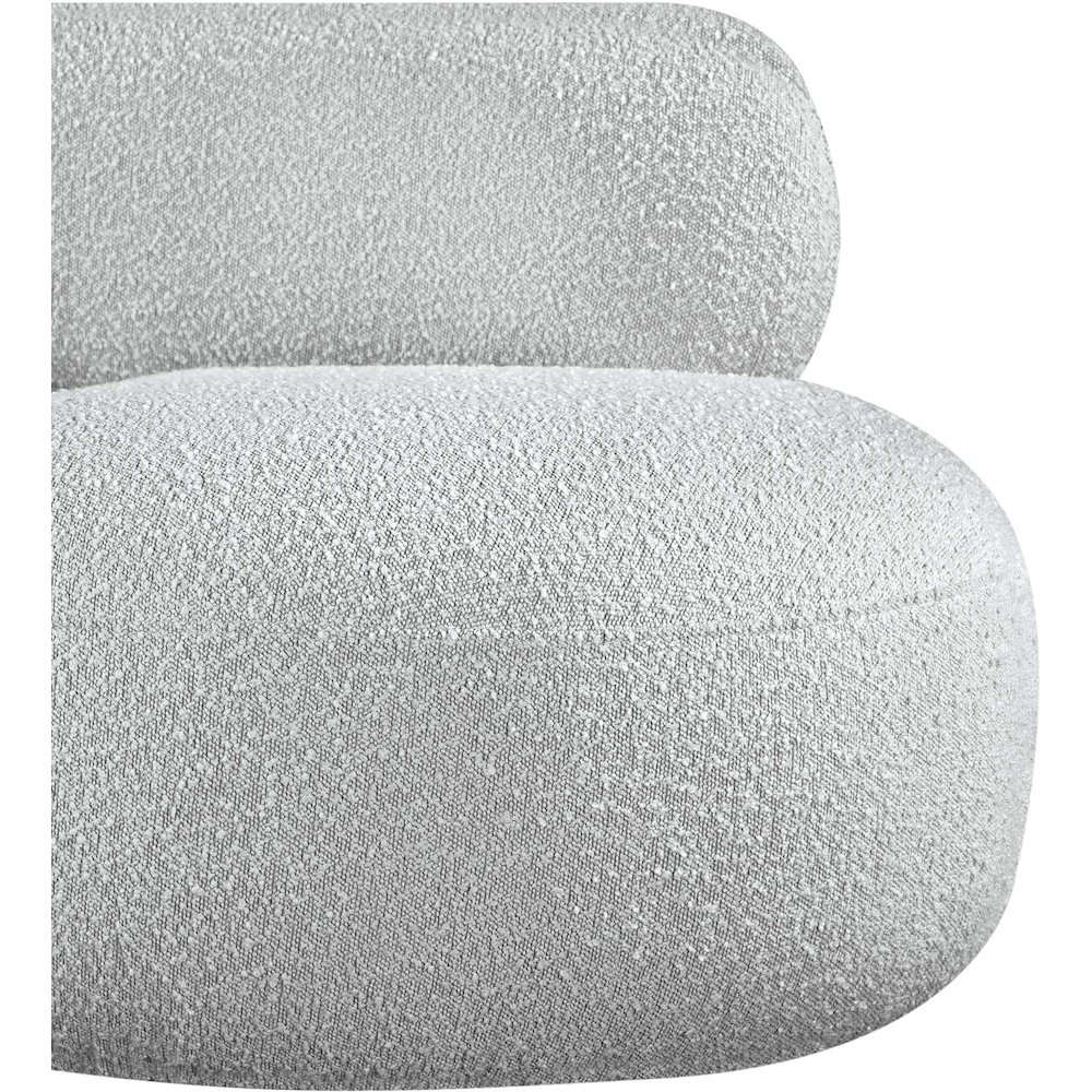 Venti Grey Boucle Fabric Chair. Picture 8