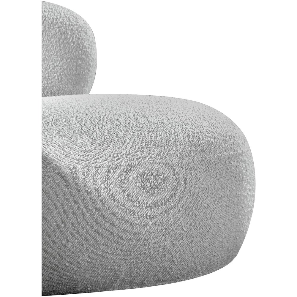 Venti Grey Boucle Fabric Chair. Picture 9