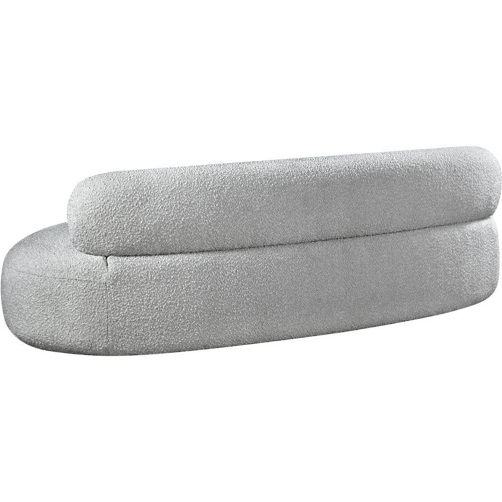 Venti Grey Boucle Fabric Sofa. Picture 4