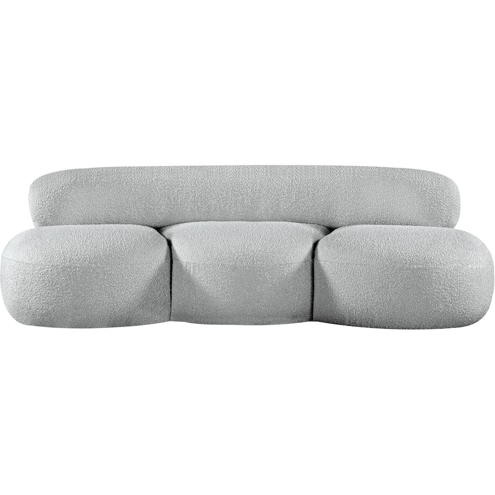 Venti Grey Boucle Fabric Sofa. Picture 5