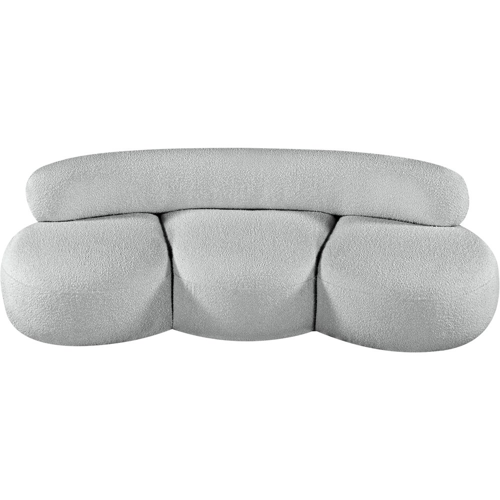 Venti Grey Boucle Fabric Sofa. Picture 6