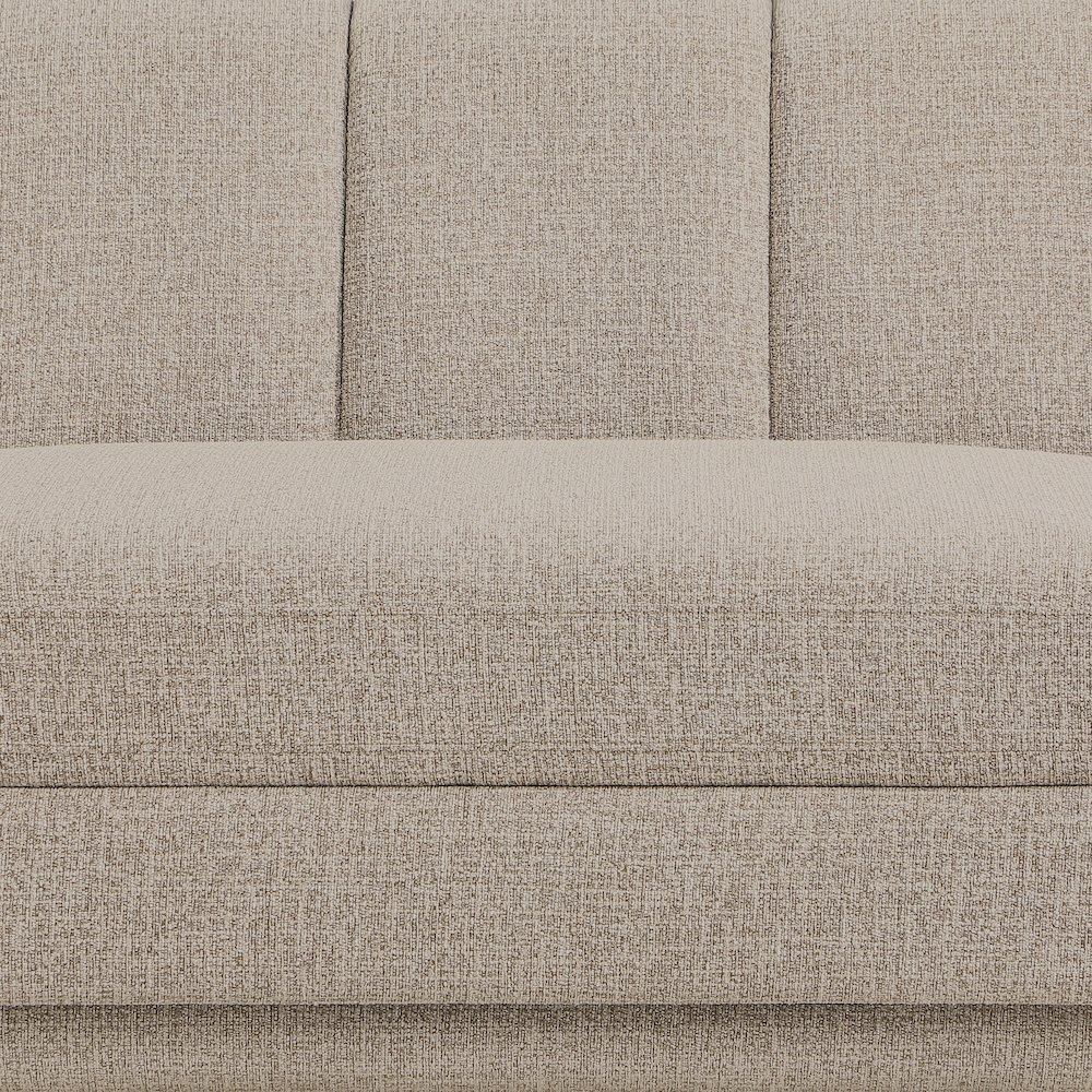 Modari 70.25" Beige Fabric Upholstered Loveseat. Picture 5