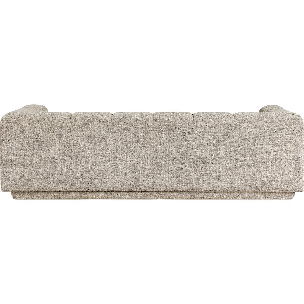 Modari 95" Beige Fabric Upholstered Sofa. Picture 3
