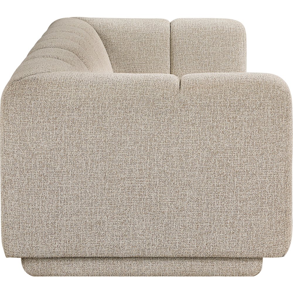 Modari 95" Beige Fabric Upholstered Sofa. Picture 4