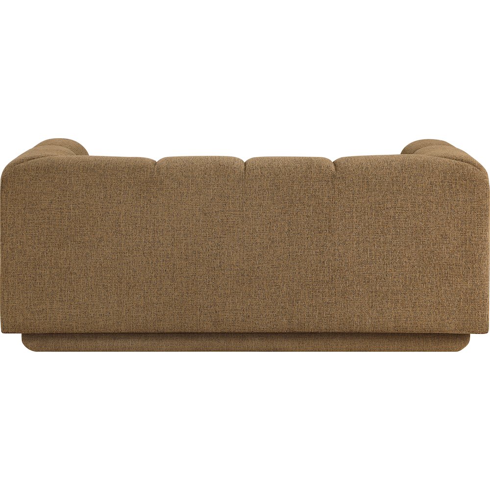 Modari 70.25" Brown Fabric Upholstered Loveseat. Picture 3