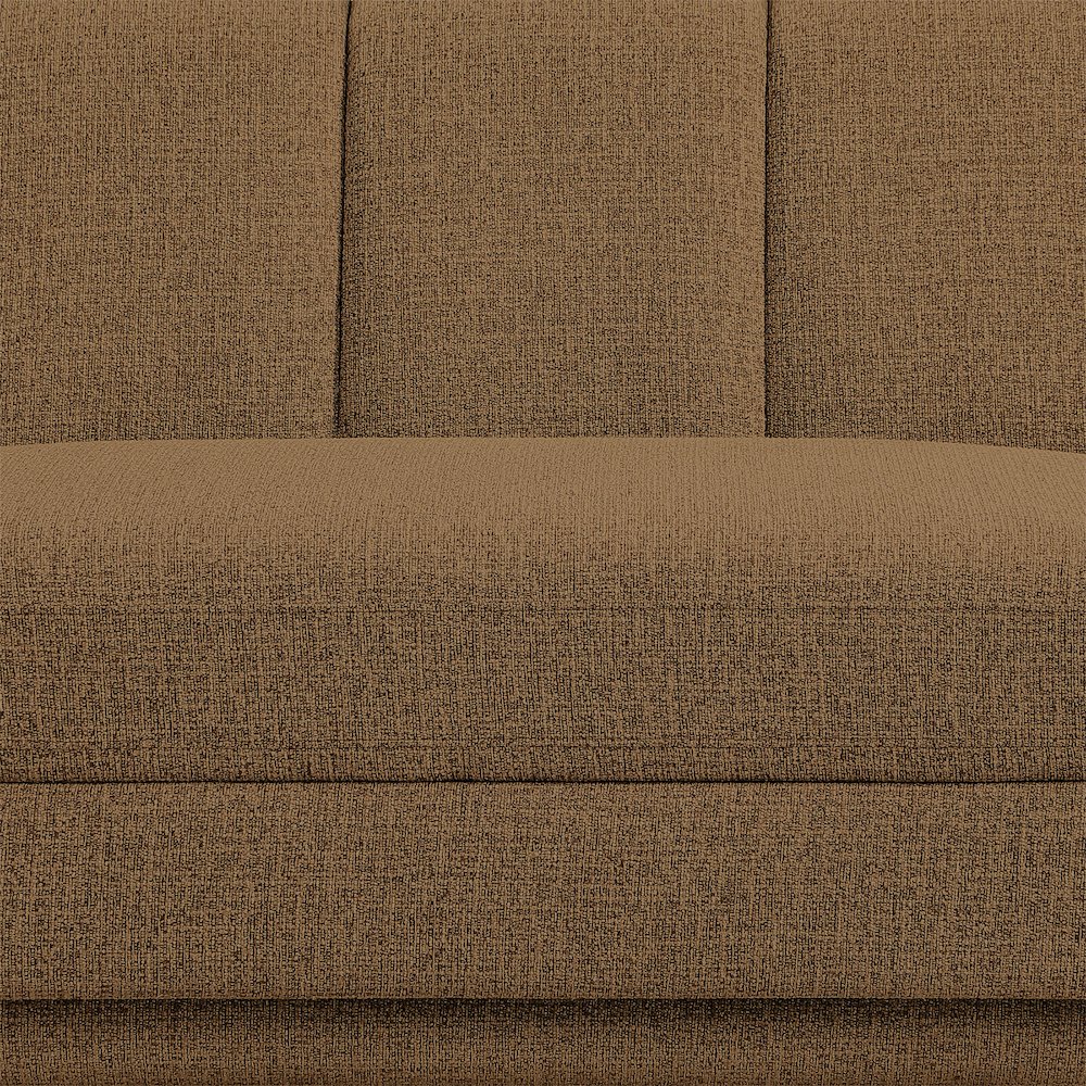 Modari Brown Fabric Upholstered Left Arm Chaise. Picture 5