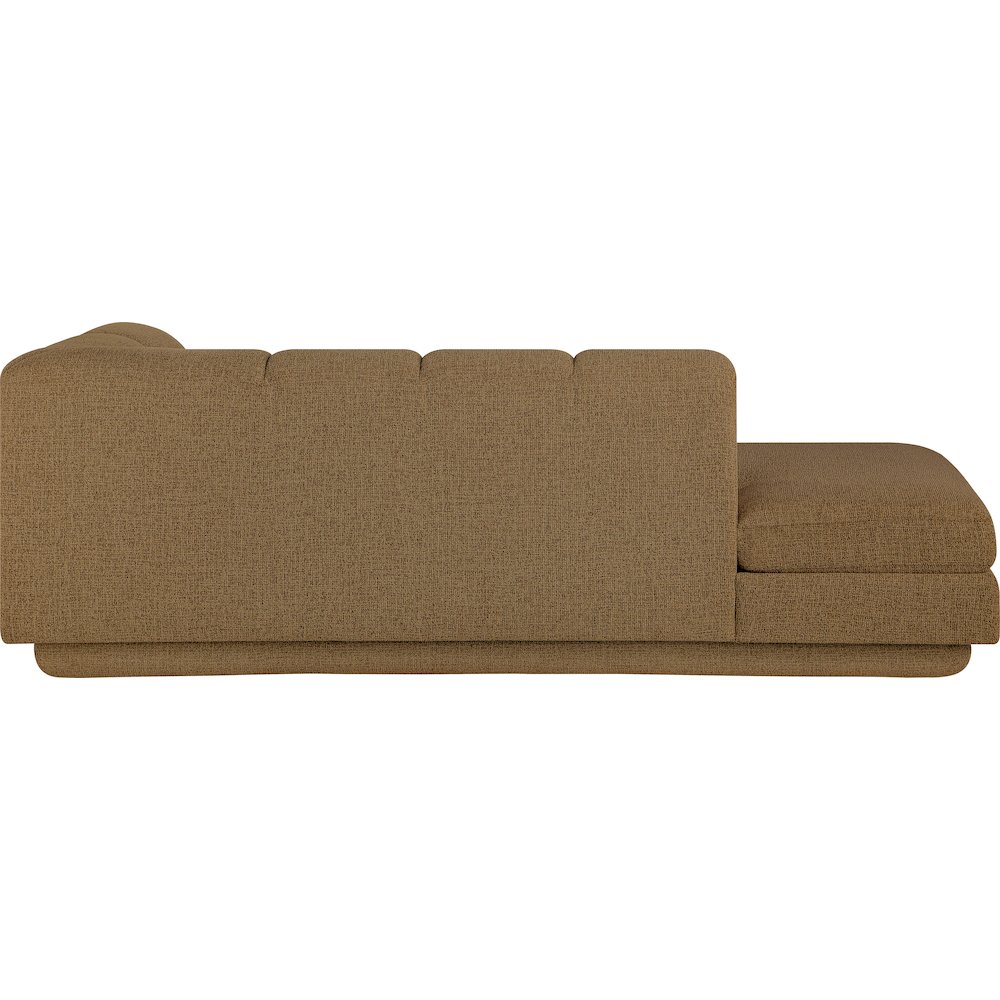 Modari Brown Fabric Upholstered Right Arm Chaise. Picture 3