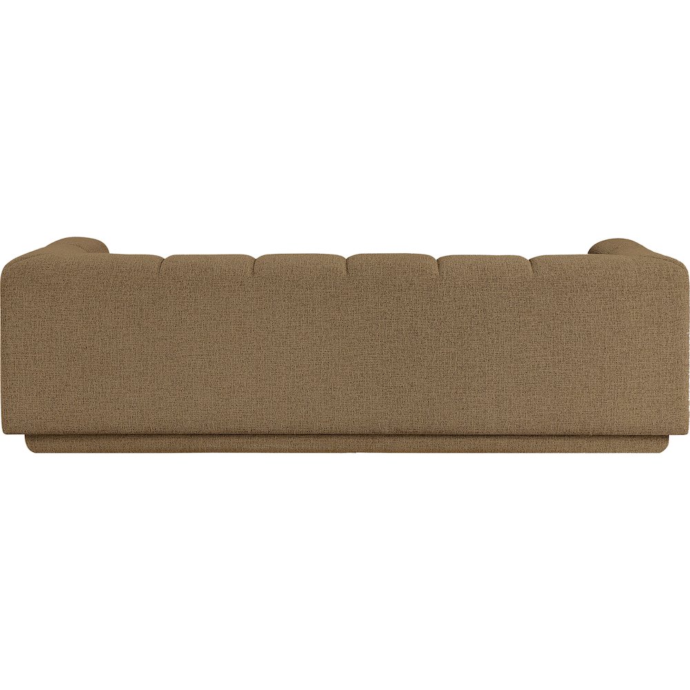 Modari 95" Brown Fabric Upholstered Sofa. Picture 3