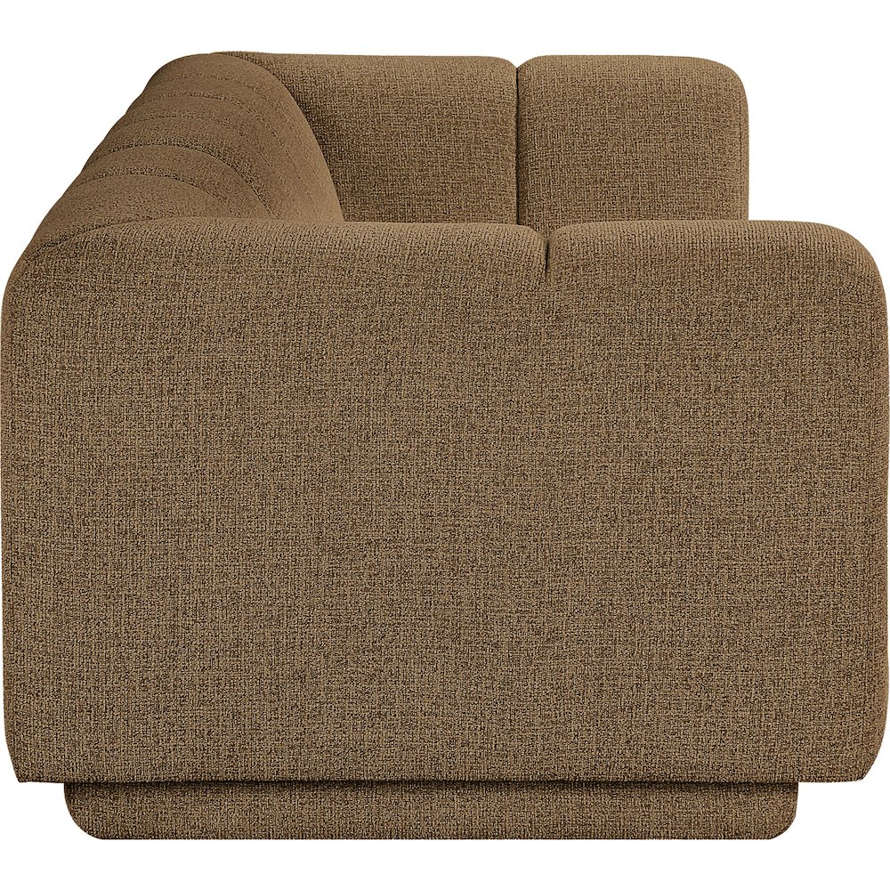 Modari 95" Brown Fabric Upholstered Sofa. Picture 4