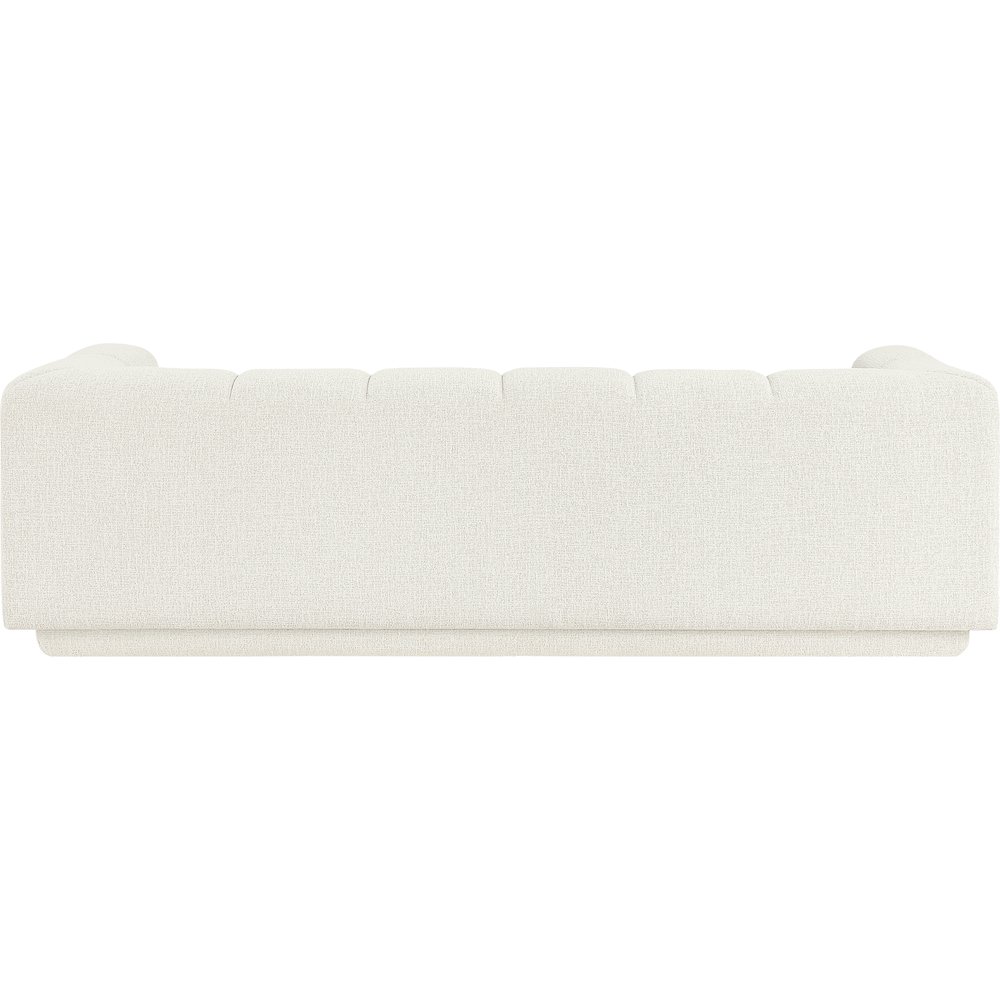Modari 95" Cream Fabric Upholstered Sofa. Picture 3