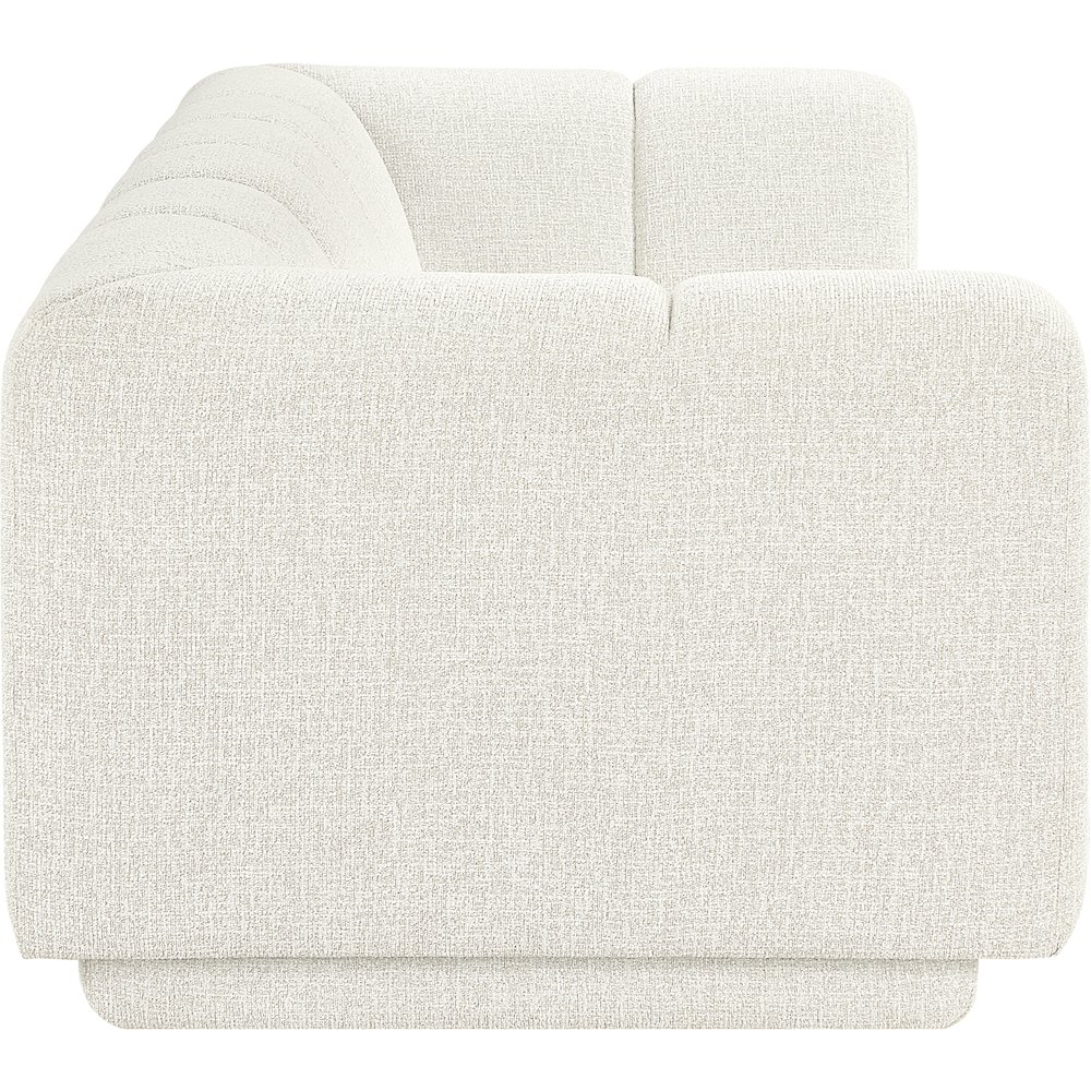 Modari 95" Cream Fabric Upholstered Sofa. Picture 4