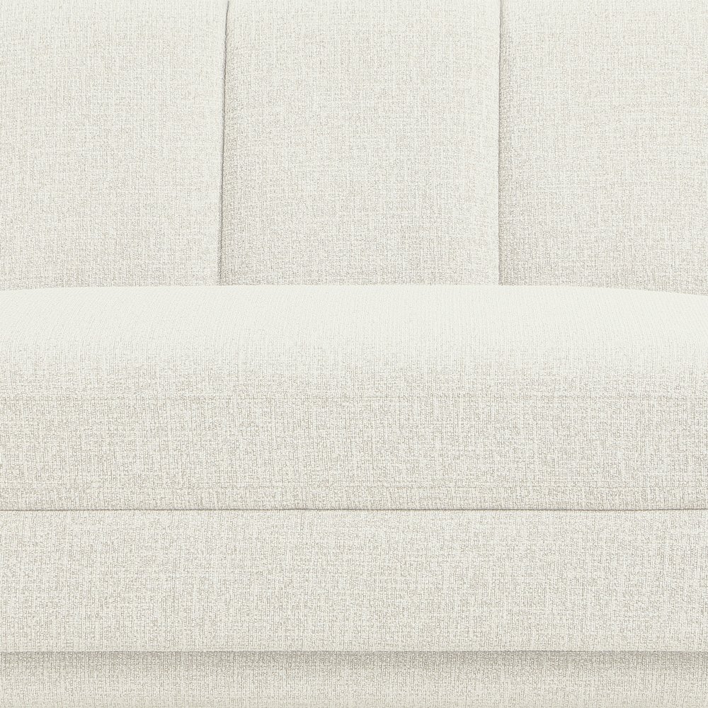 Modari 95" Cream Fabric Upholstered Sofa. Picture 5