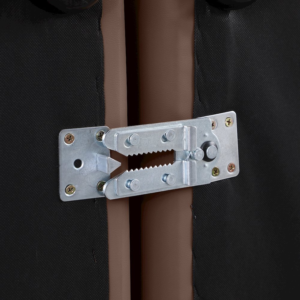 Indulge Brown Vegan Leather Corner Chair. Picture 7