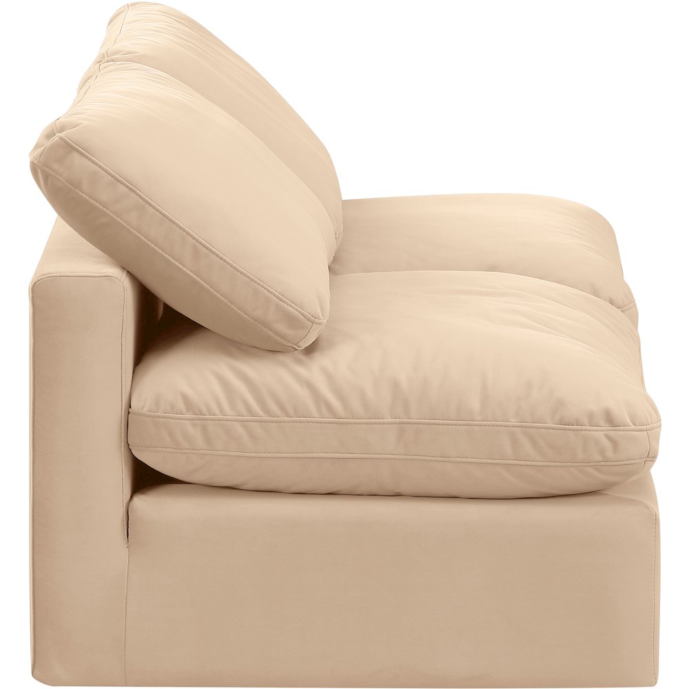 Indulge Beige Velvet Modular Sofa. Picture 5
