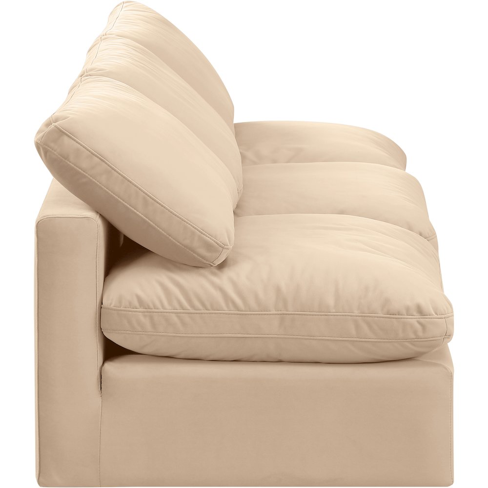 Indulge Beige Velvet Modular Sofa. Picture 5