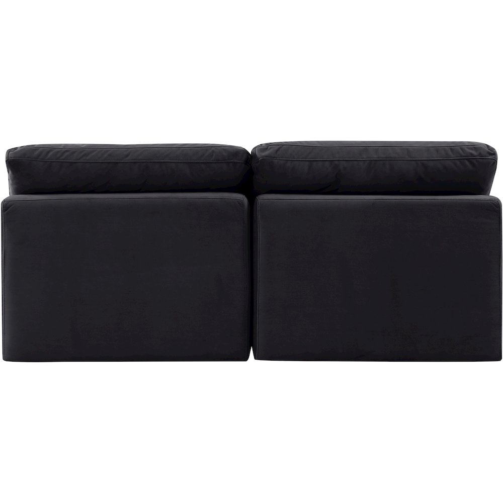 Indulge Black Velvet Modular Sofa. Picture 3