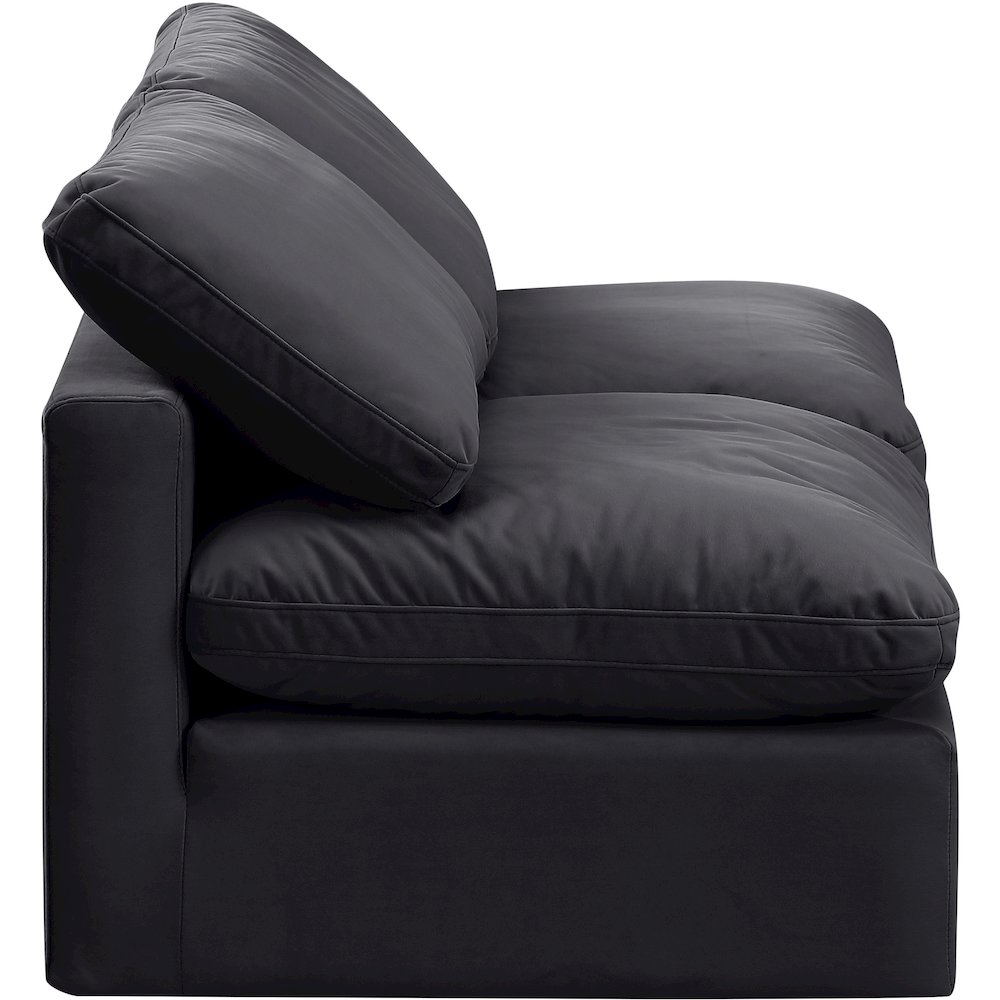 Indulge Black Velvet Modular Sofa. Picture 5