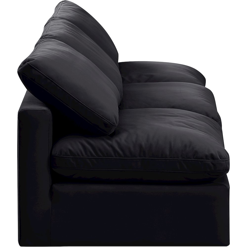 Indulge Black Velvet Modular Sofa. Picture 5