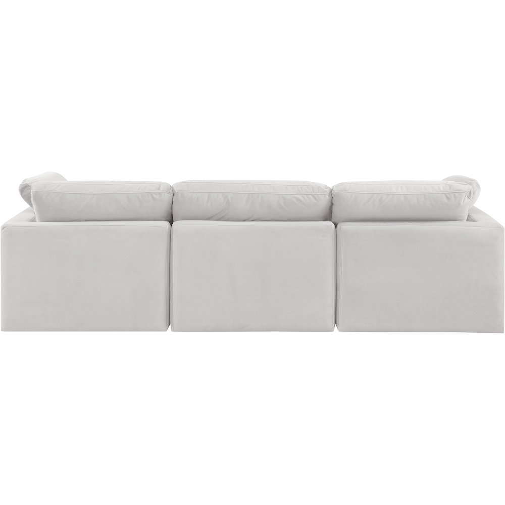 Indulge Cream Velvet Modular Sofa. Picture 3