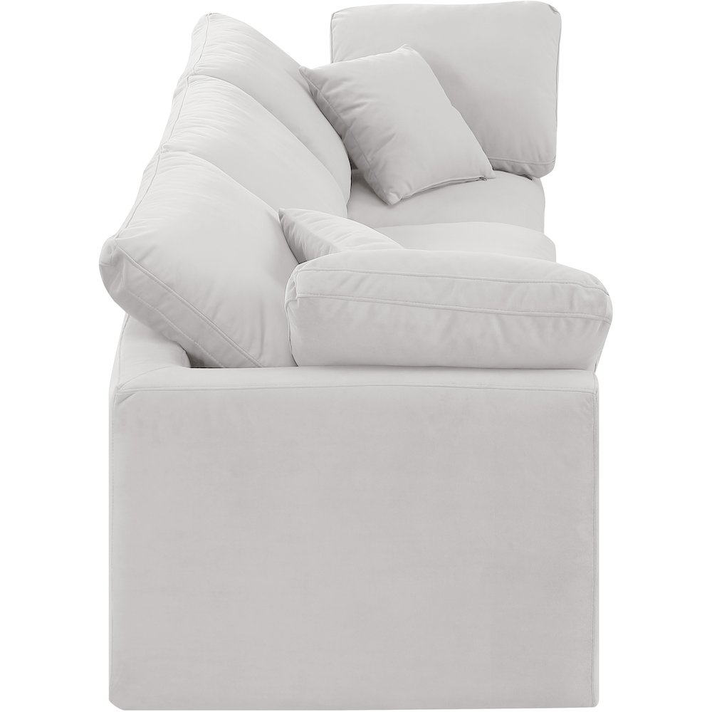 Indulge Cream Velvet Modular Sofa. Picture 5