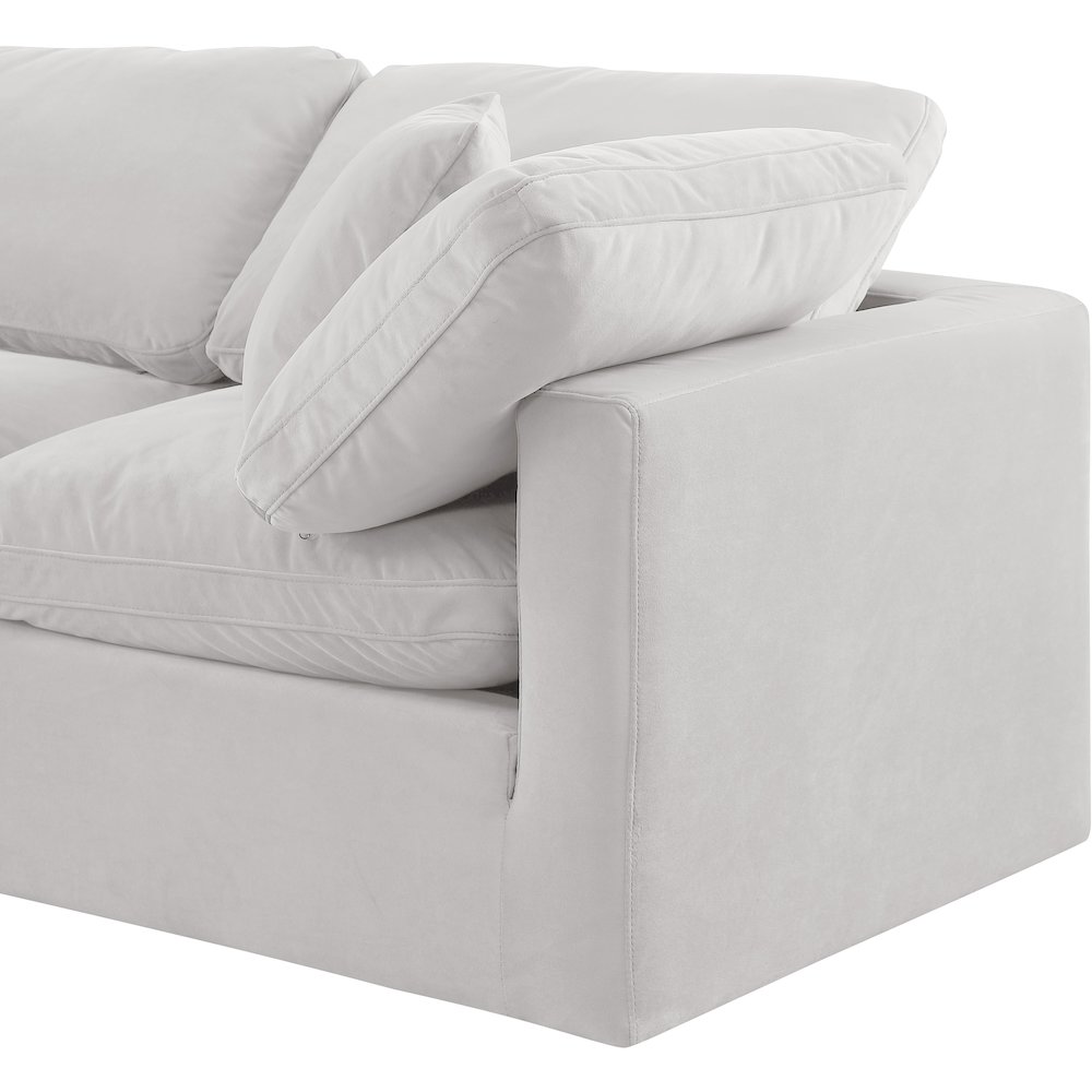Indulge Cream Velvet Modular Sofa. Picture 6
